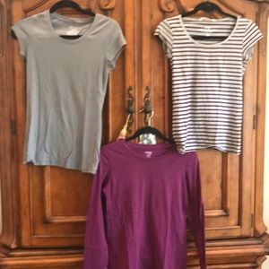 Bundle of Shirts, long & short sleeve-Sizes: Small
